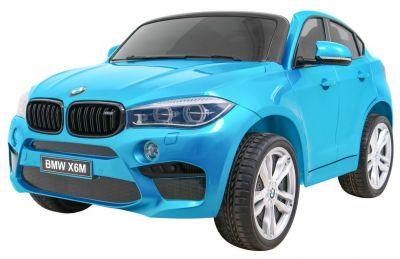 AUTO DWUOSOBOWE na akumulator Pojazd elektryczny BMW X6 M lakier skóra 50kg!!! niebieski JJ2168EXL